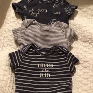 3 boys Carter’s onesies
